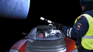 Vesmírem létá muskovit Tesla