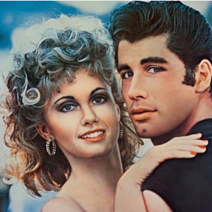 Olivia Newton and John Travolta